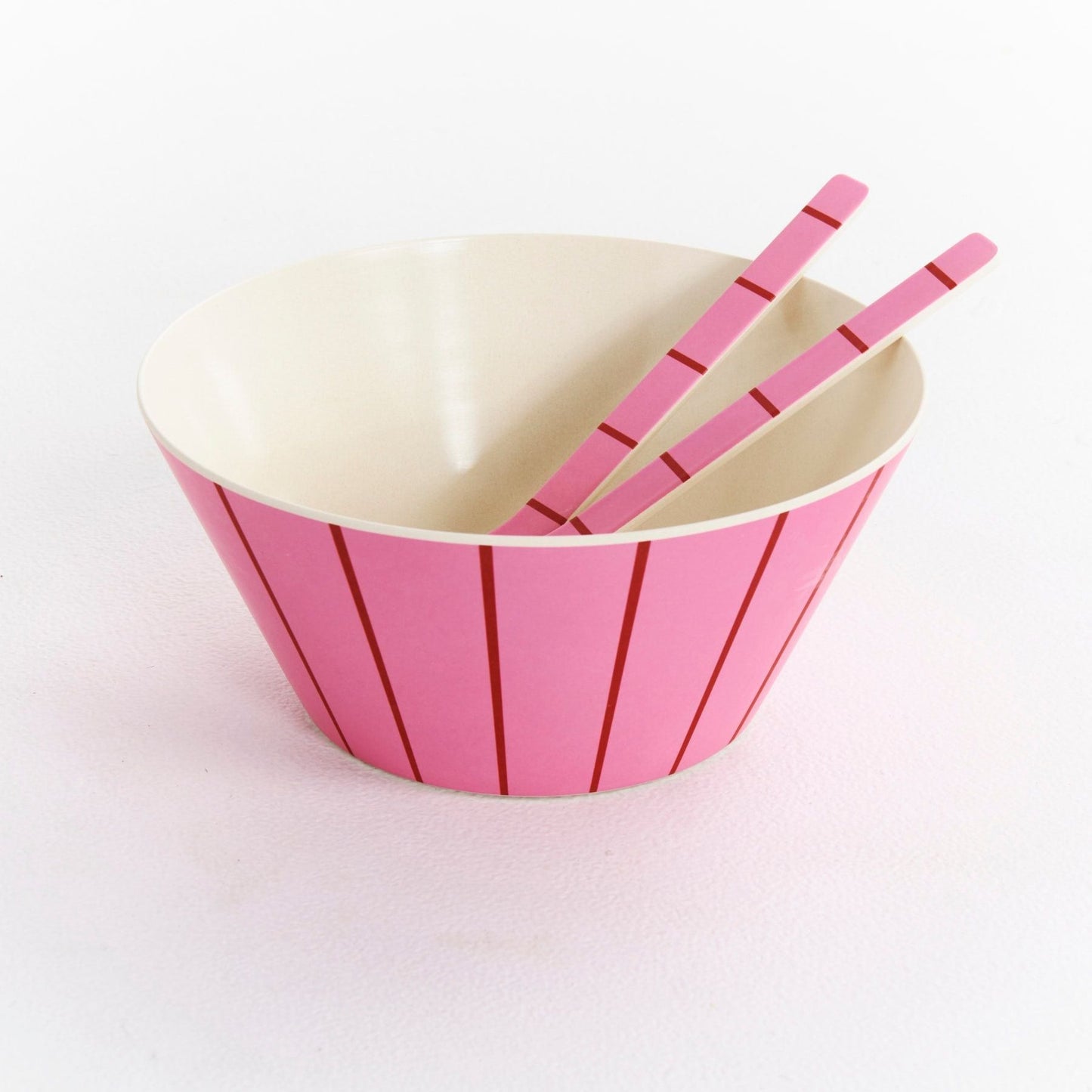 Iced Vovo Stripe Salad Bowl