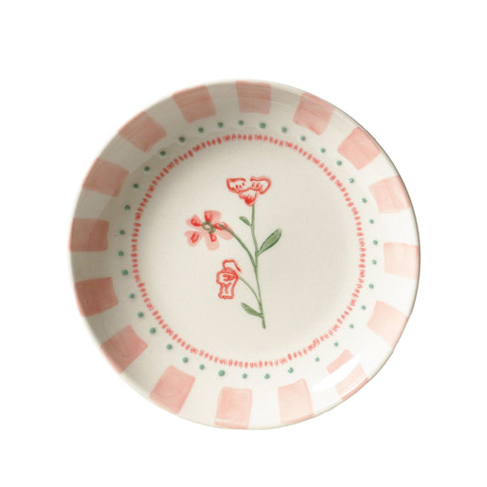 June's Garden Geranium Side Plate