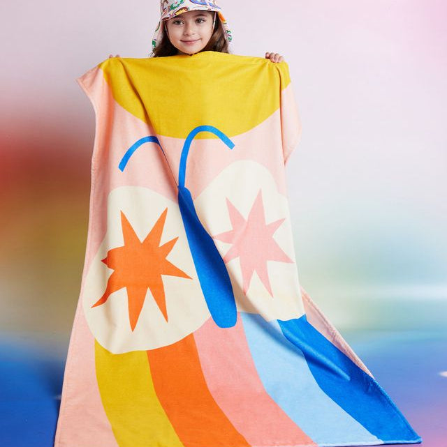 Flutterby Kids Beach Towel