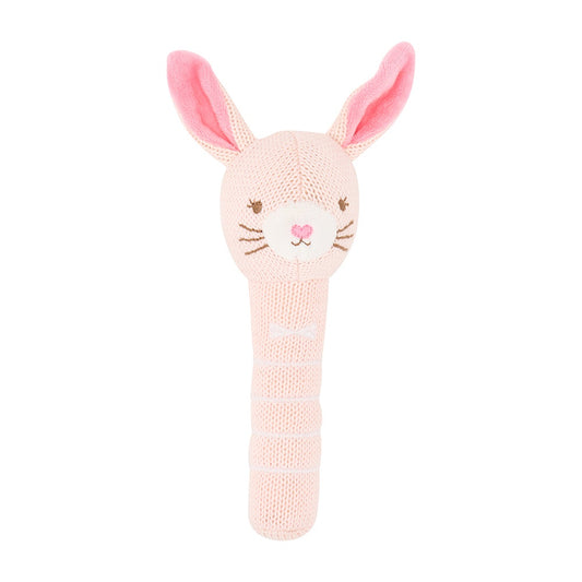 Knit Rattle Bunny