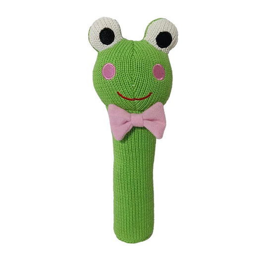 Knit Rattle Frog