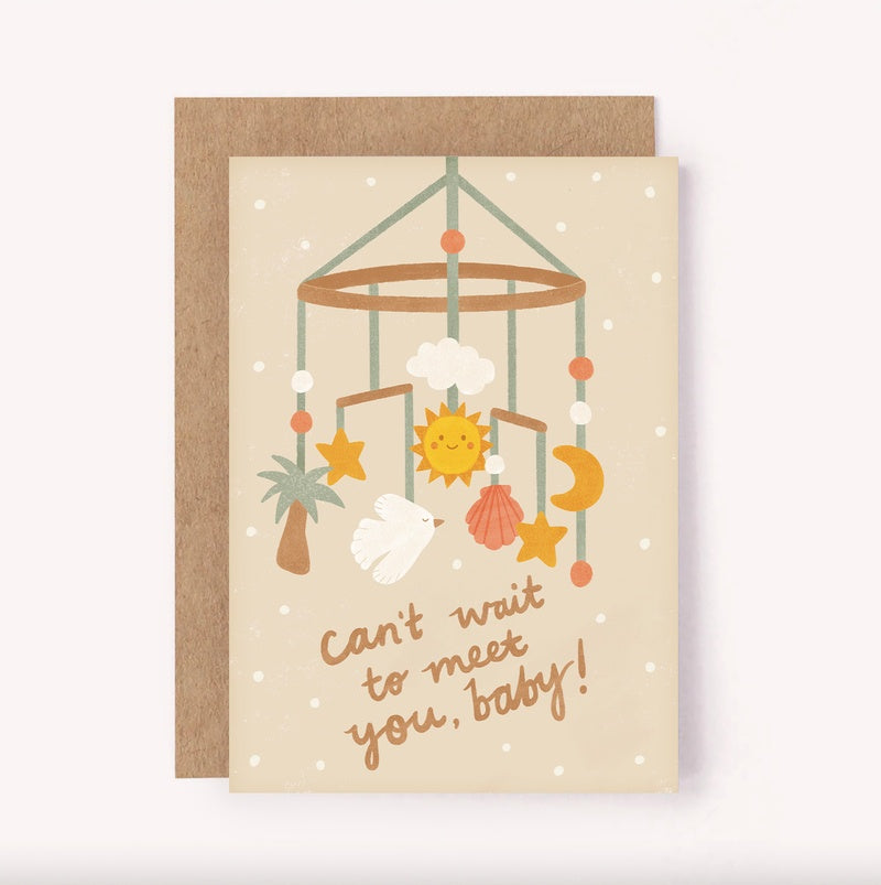 Can't Wait To Meet You Baby Greeting Card