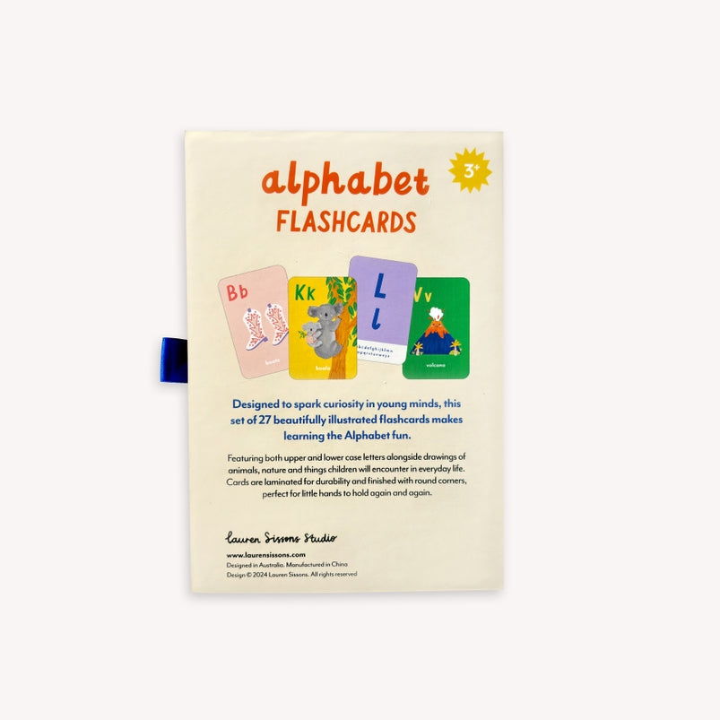 A-Z Illustrated Alphabet Flashcards