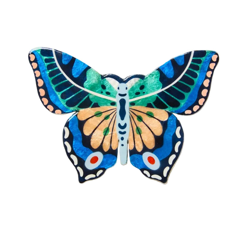 Canopy Butterfly Blue Green Wall Art