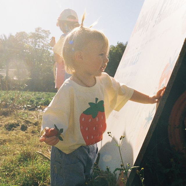 Oversized Strawberry Baby T-Shirt