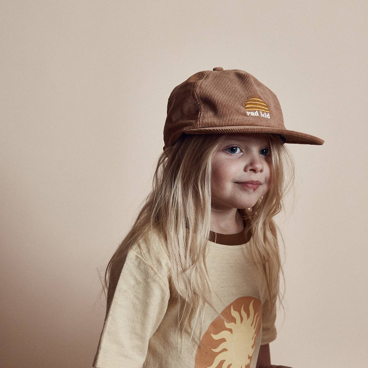 Rad Kid Tan Cord Cap