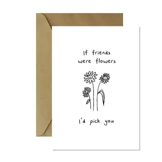 Flower Friends Greeting Card
