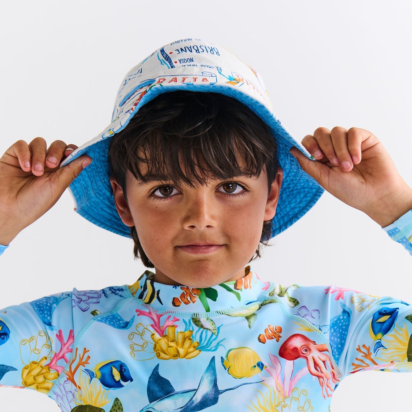 Aussie Road Trip Kids Beach Hat