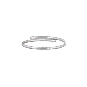 Snake Wrap Silver Bangle