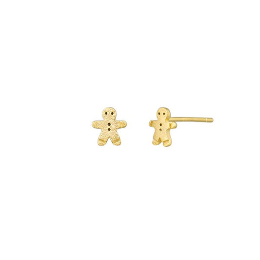 Gingerbread Gold Studs