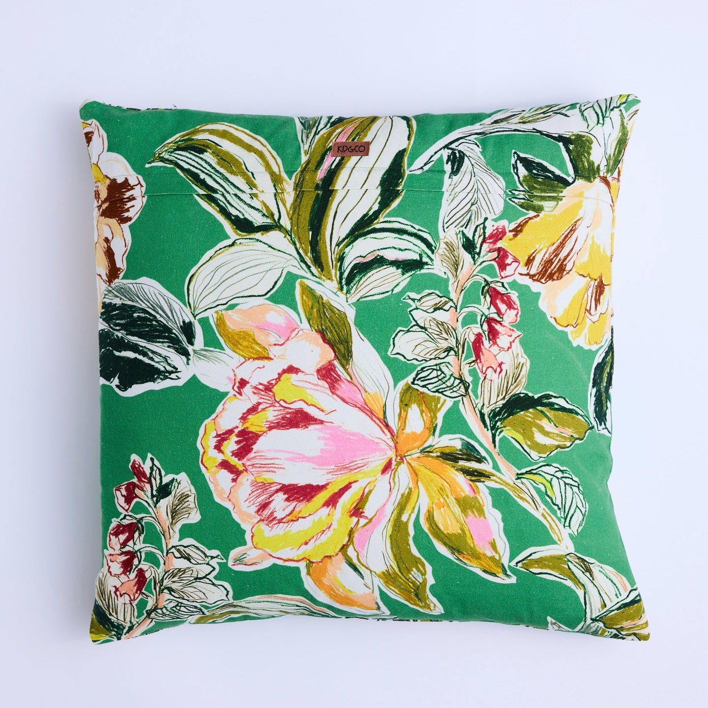 Somerset Green Embroidered Cushion