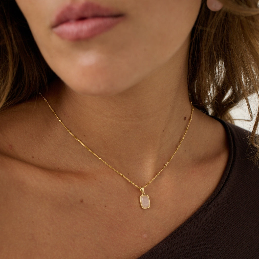Wynter Rose Quartz Necklace
