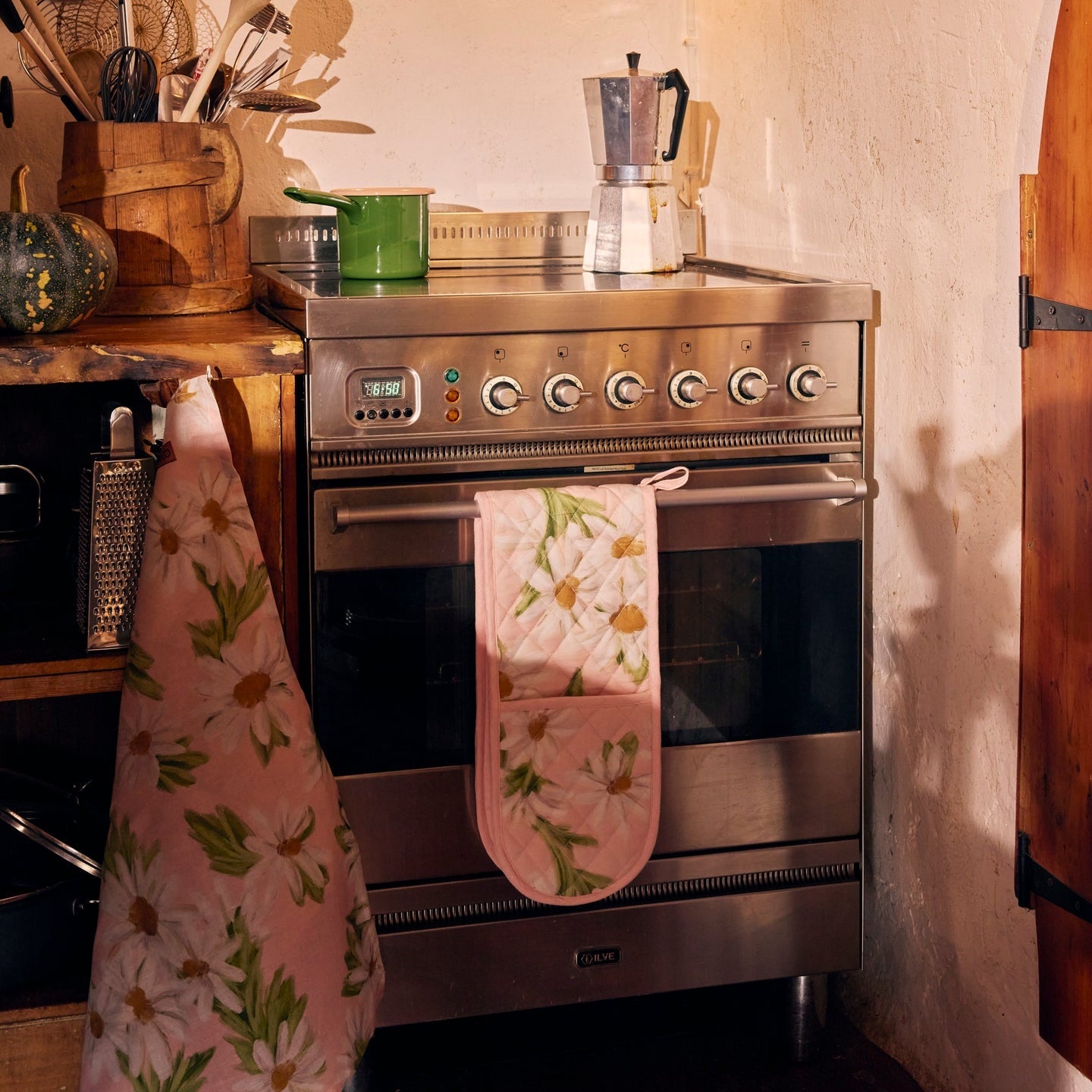 Sweet Daisy Double Oven Mitt