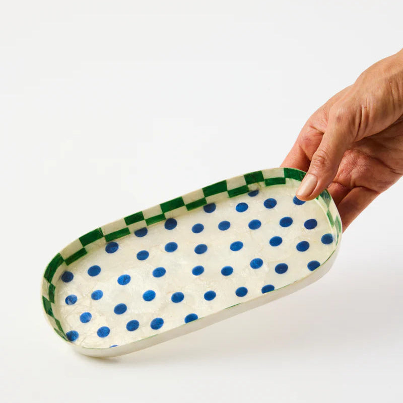 Paradis Blue Spot Tray