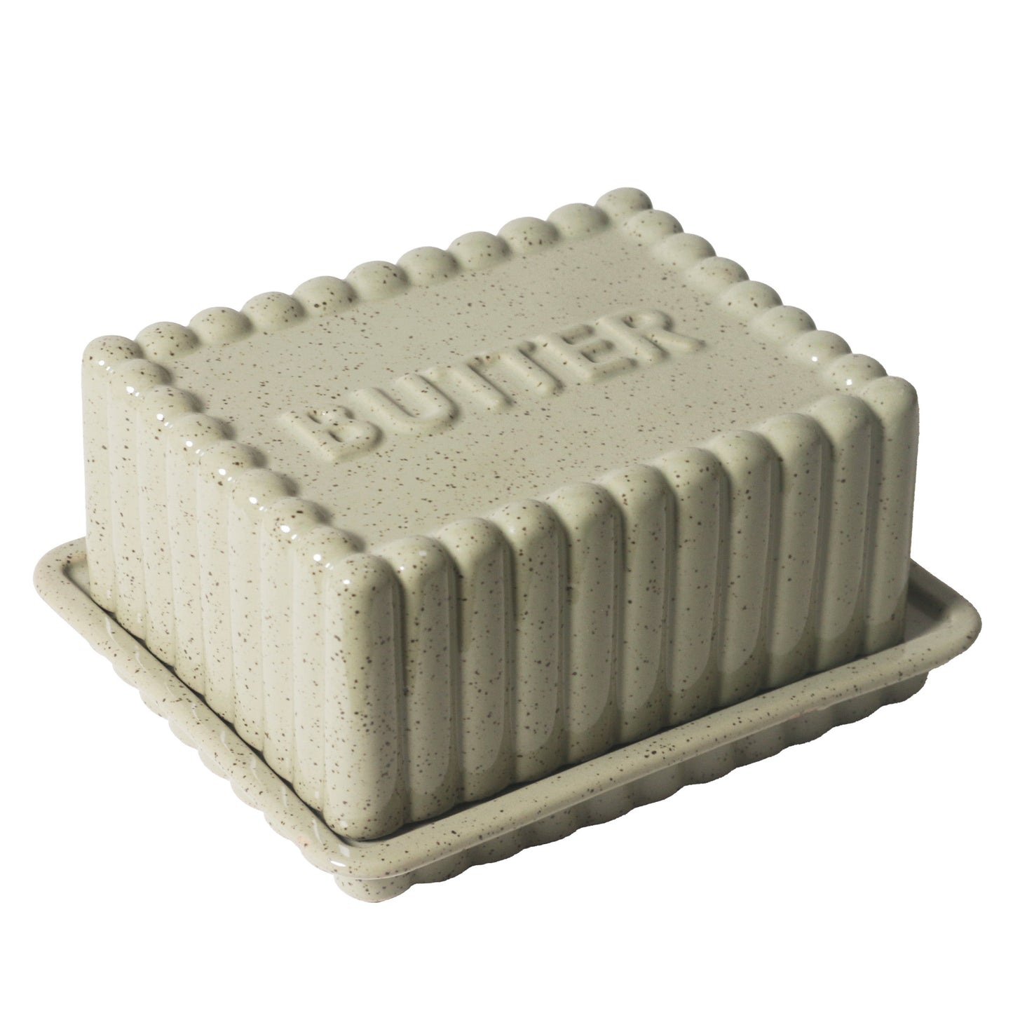 Kitchen Life Peppercorn Large Butter Dish