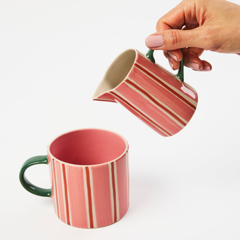 Bloomie Pink Stripe Mug