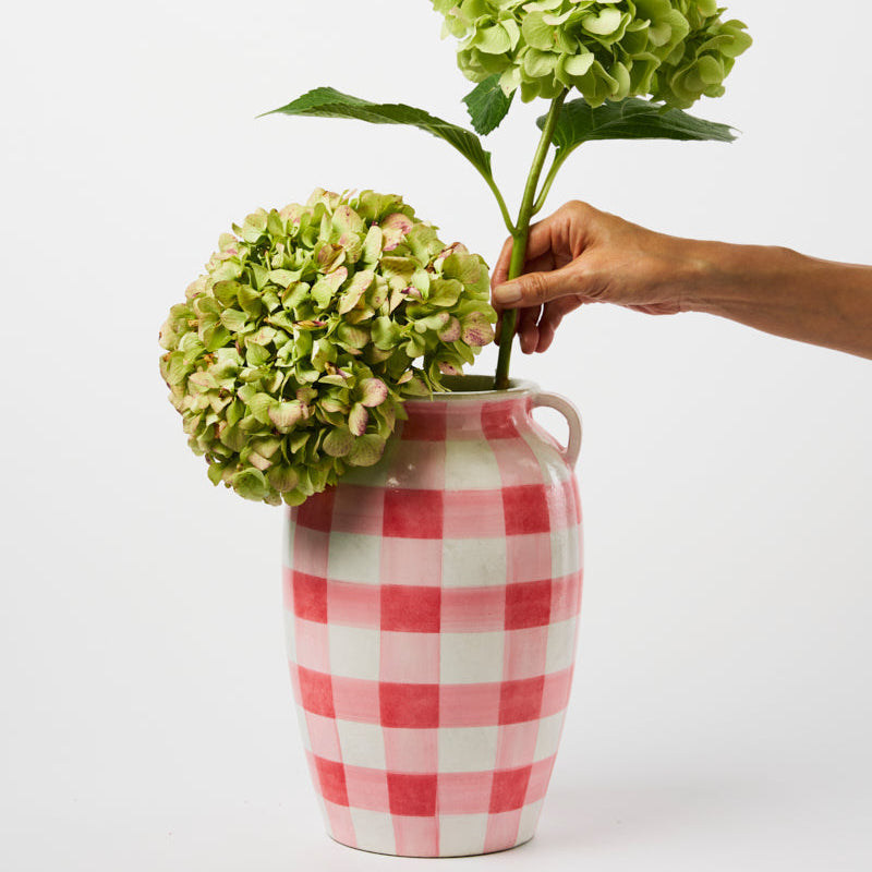 Fresco Check Vase