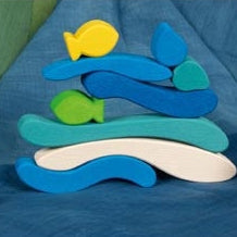 Water World Wooden Stacking Game