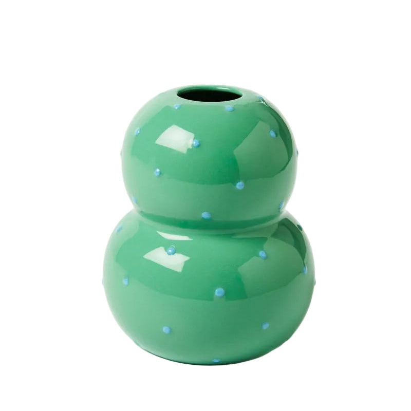 Fonda Green Blue Dotty Vase