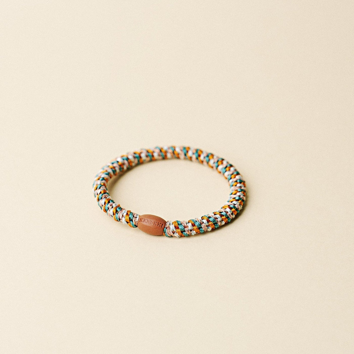 Mix Terracotta Teal Slim KKNEKKI Hair Tie
