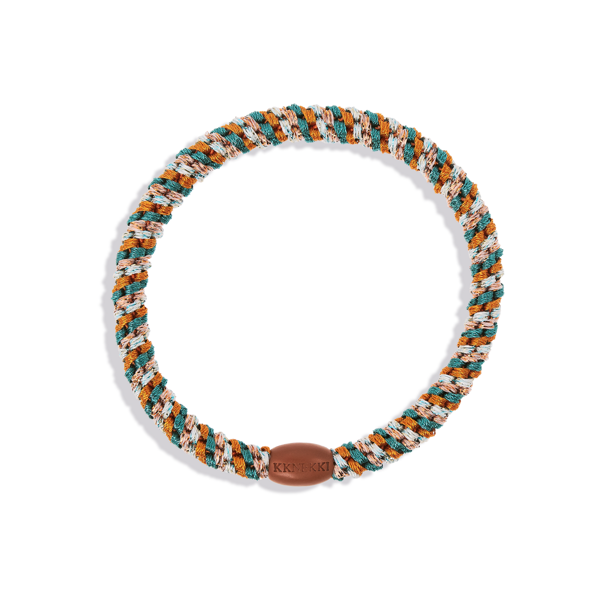 Mix Terracotta Teal Slim KKNEKKI Hair Tie