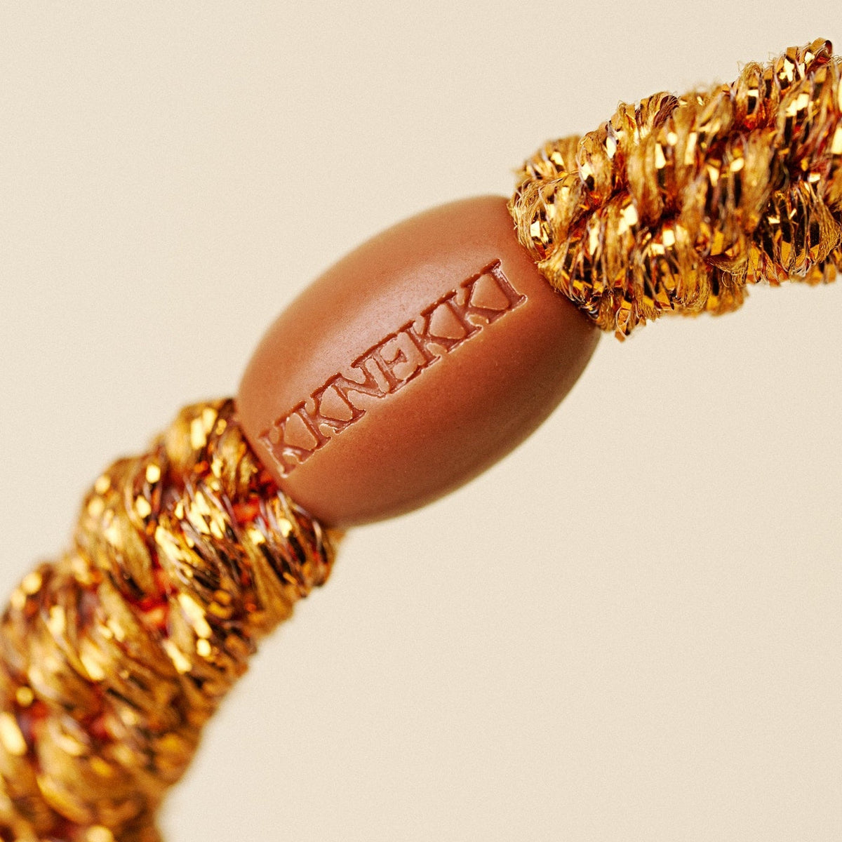 Burned Terracotta Glitter KKNEKKI Hair Tie