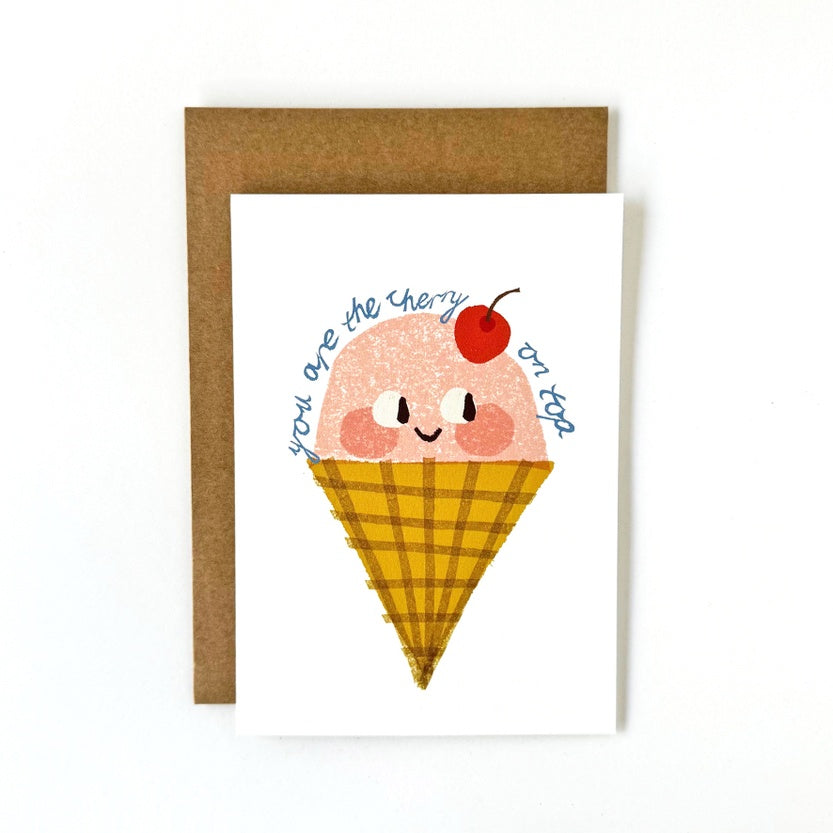 Cherry On Top Greeting Card