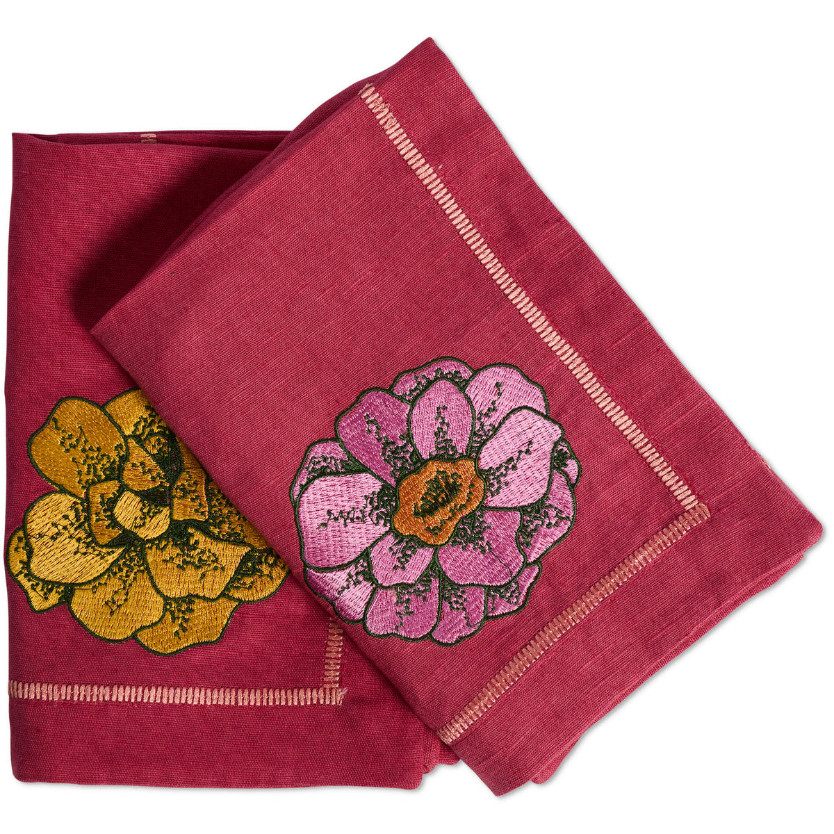 In Bloom Embroidered  Napkin Set of 4