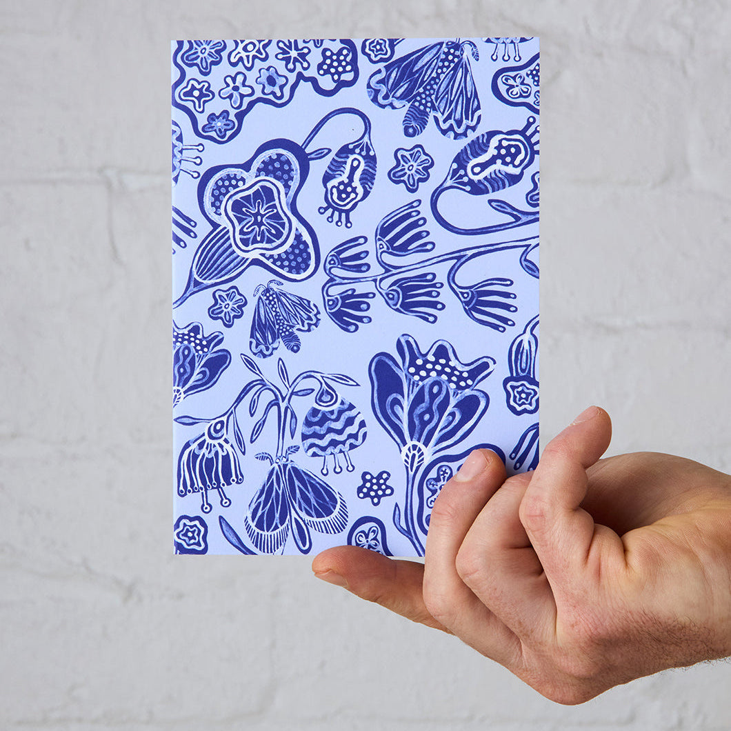 Blue Moon Garden Greeting Card