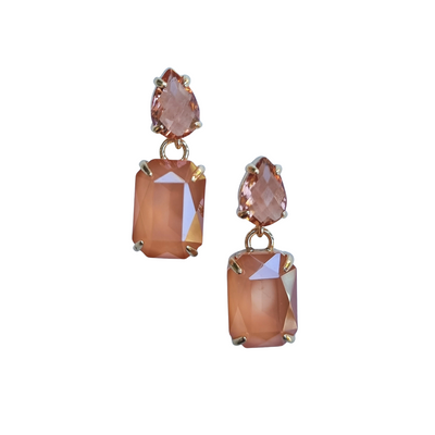 Twilight Gem Earring Peach