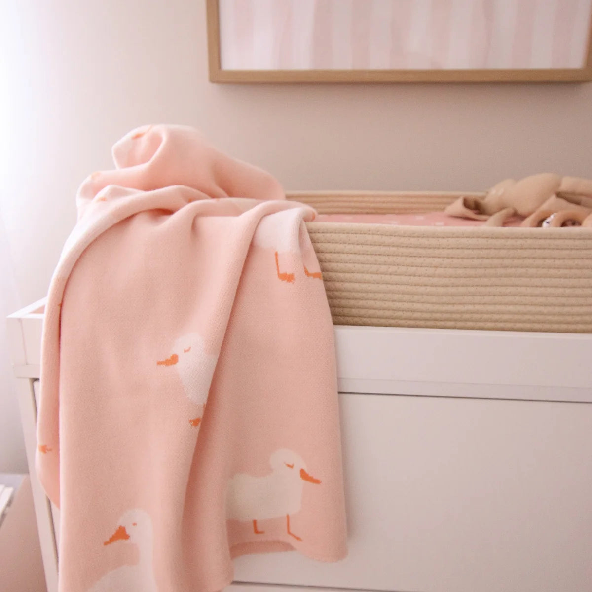 Pink Ducks Blanket