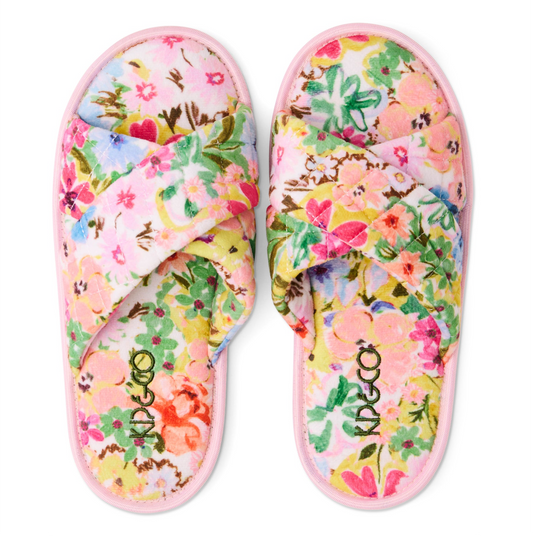 Alfresco Quilted Velvet Adult Slippers