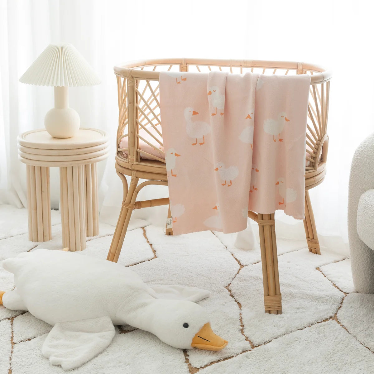 Pink Ducks Blanket