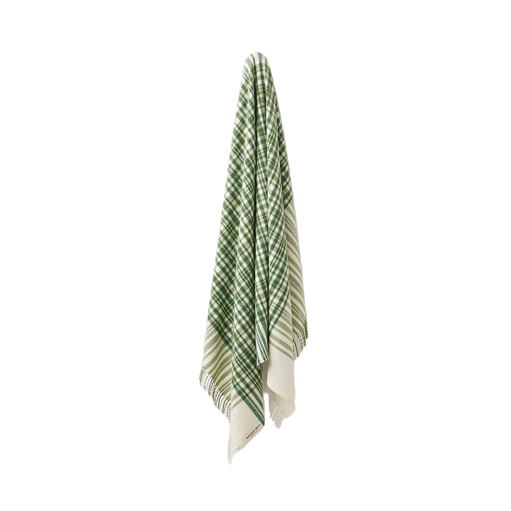 Bask Artichoke Merino Wool Throw