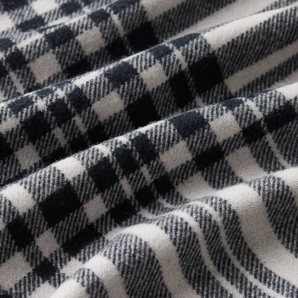 Bask Charcoal Merino Wool Throw