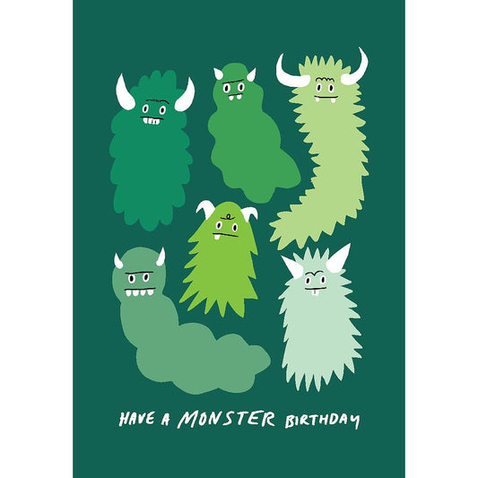 Monster Birthday Greeting Card