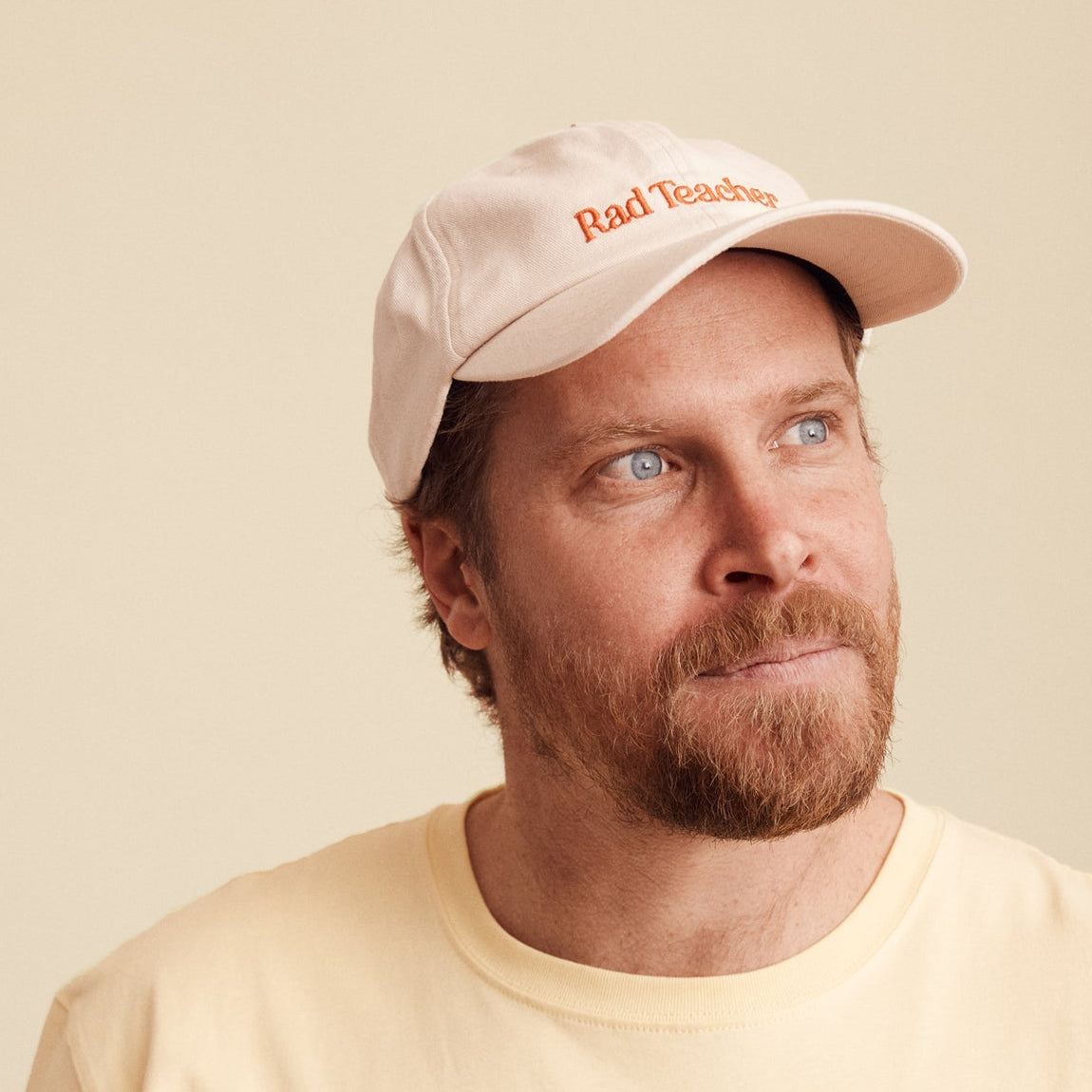 Rad Teacher Ecru Baseball Cap