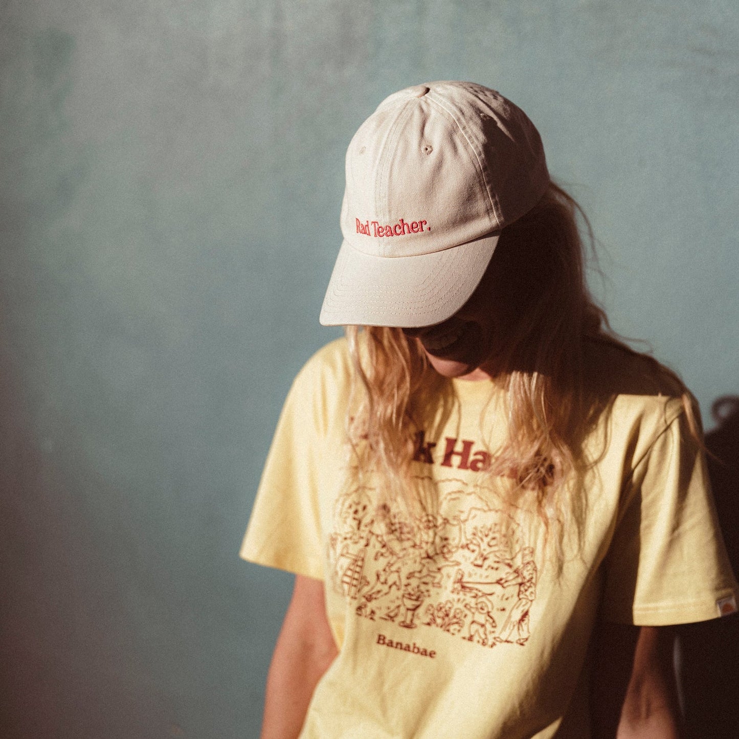 Rad Teacher Ecru Baseball Cap