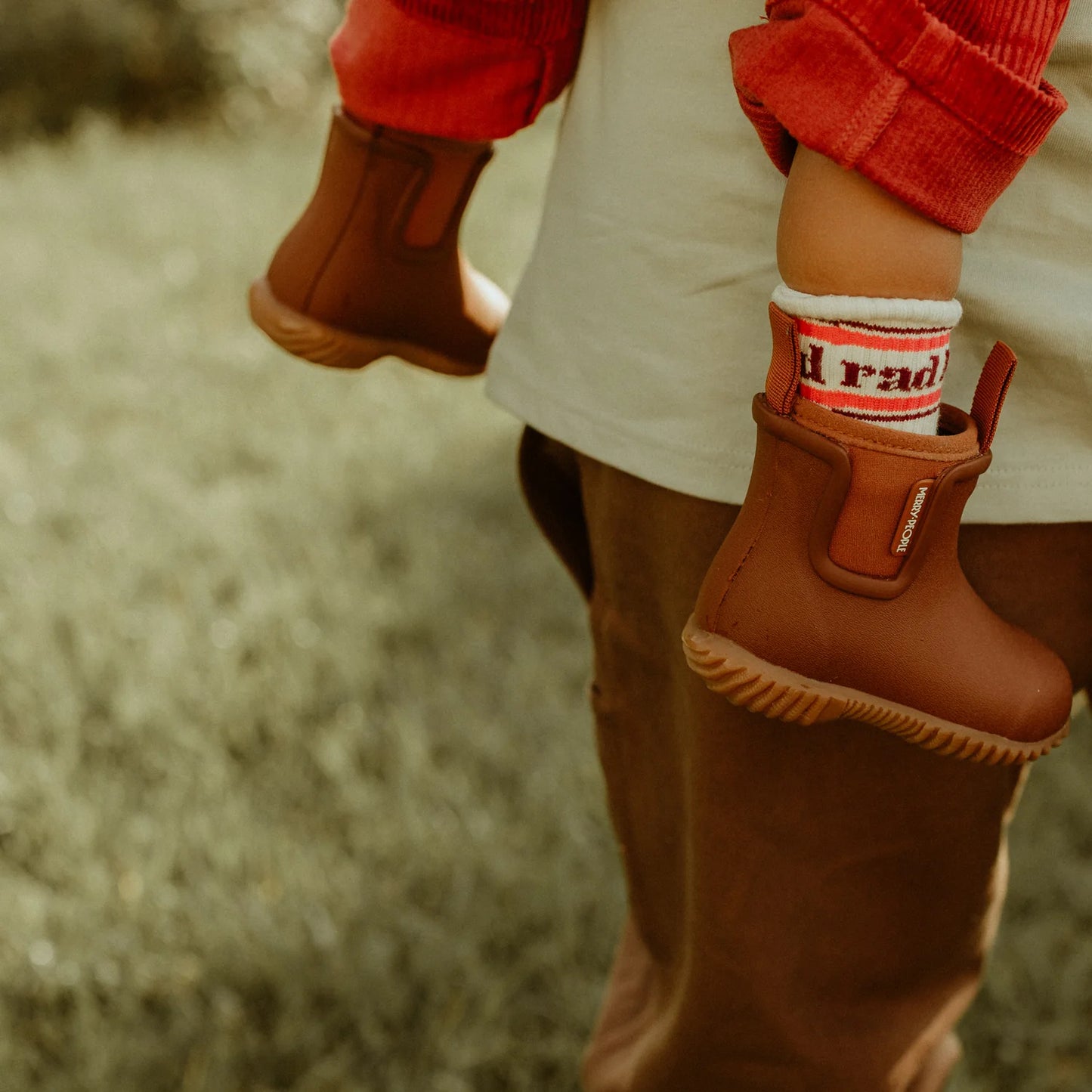 Rad Kid Pink Organic Cotton Crew Socks
