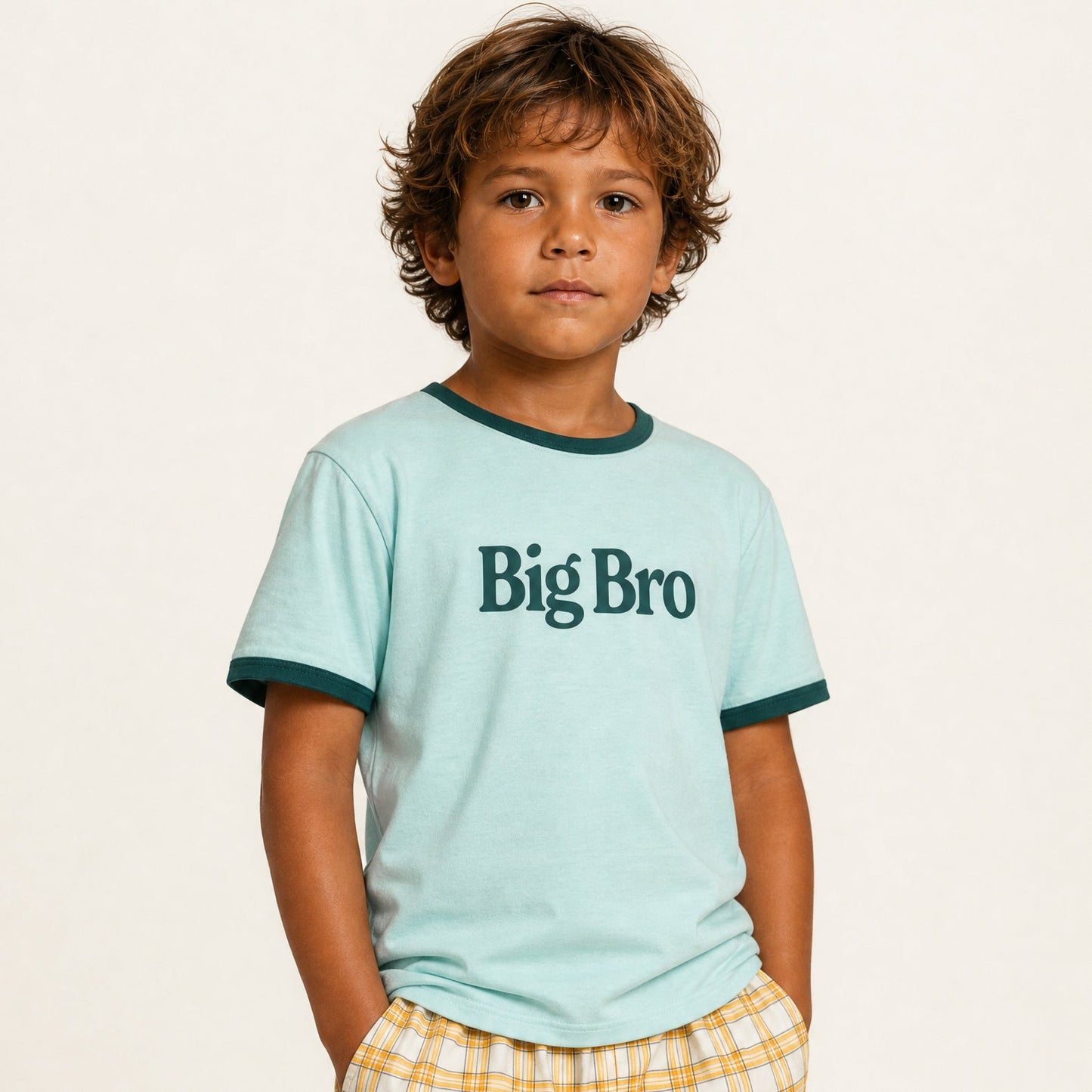 Big Bro Ringer Kids Tee