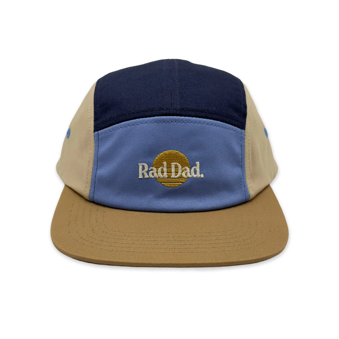Rad Dad Spliced 5 Panel Blue Twill Cap