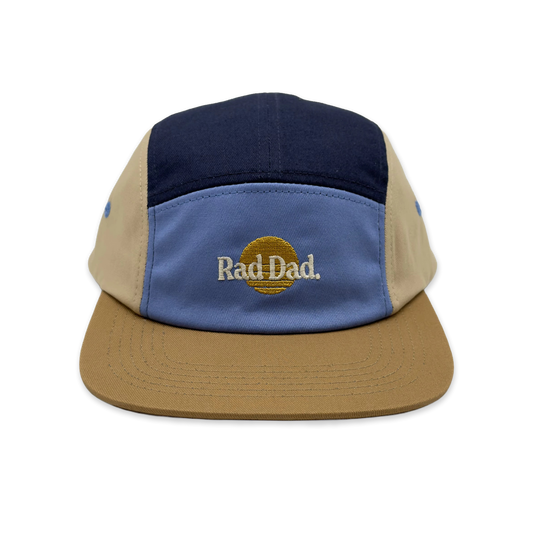 Rad Dad Spliced 5 Panel Blue Twill Cap
