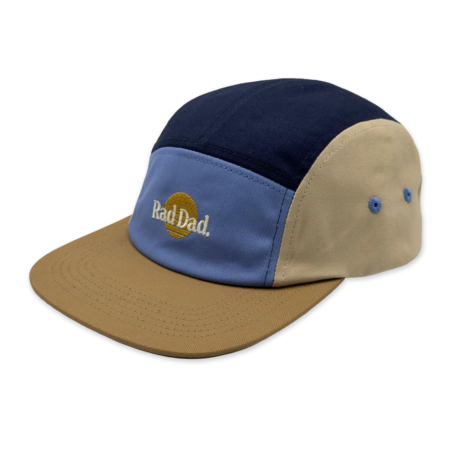 Rad Dad Spliced 5 Panel Blue Twill Cap