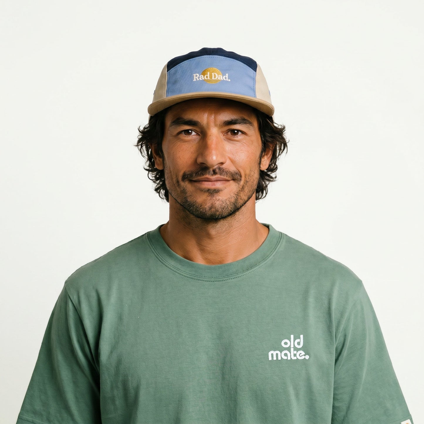 Rad Dad Spliced 5 Panel Blue Twill Cap