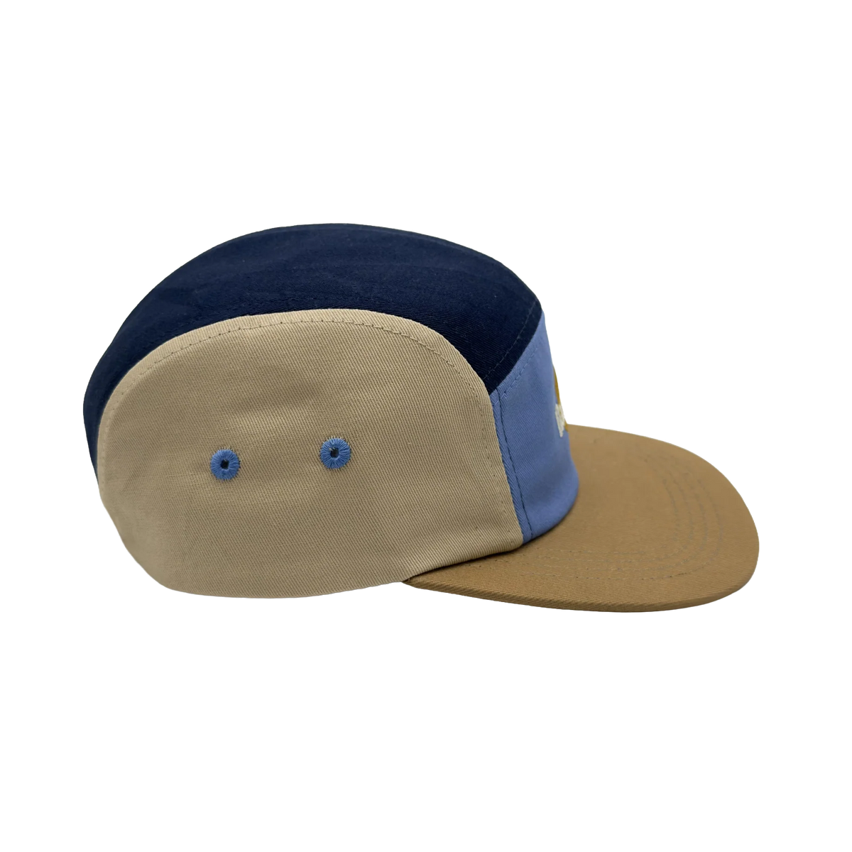 Rad Kid Five Panel Splice Blue Twill Cap