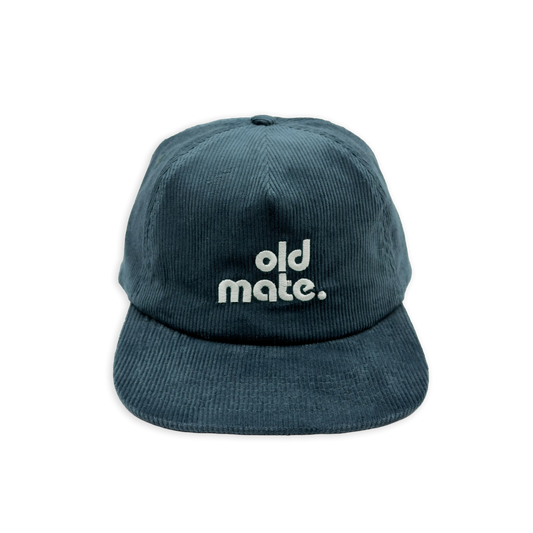 Old Mate Teal Cord Cap