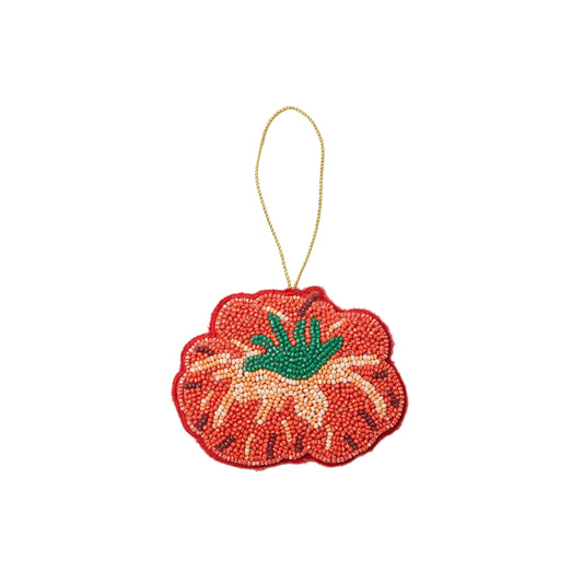 Heirloom Tomato Beaded Christmas Decoration
