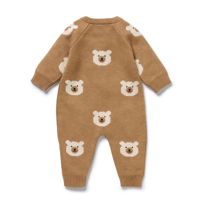 Beary Cute Organic Knitted Growsuit