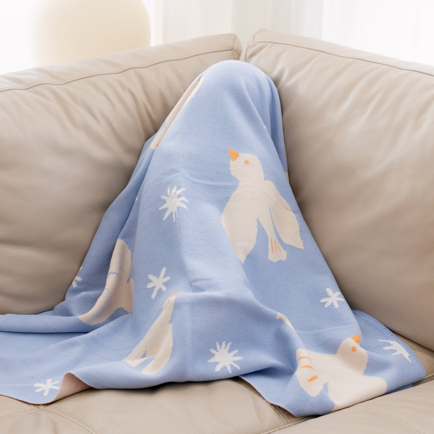 Blue Doves Blanket