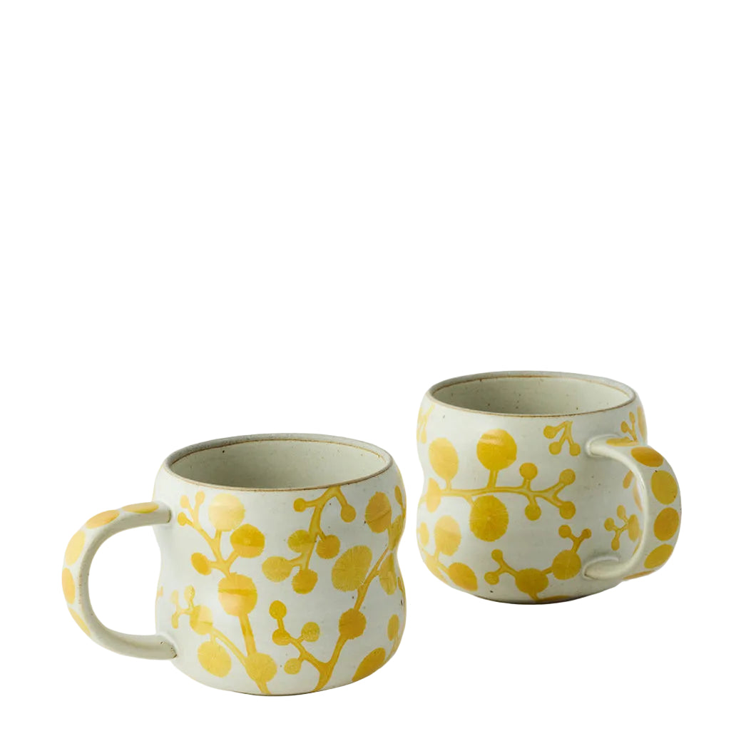 Wattle Bushland Mugs Set of 2